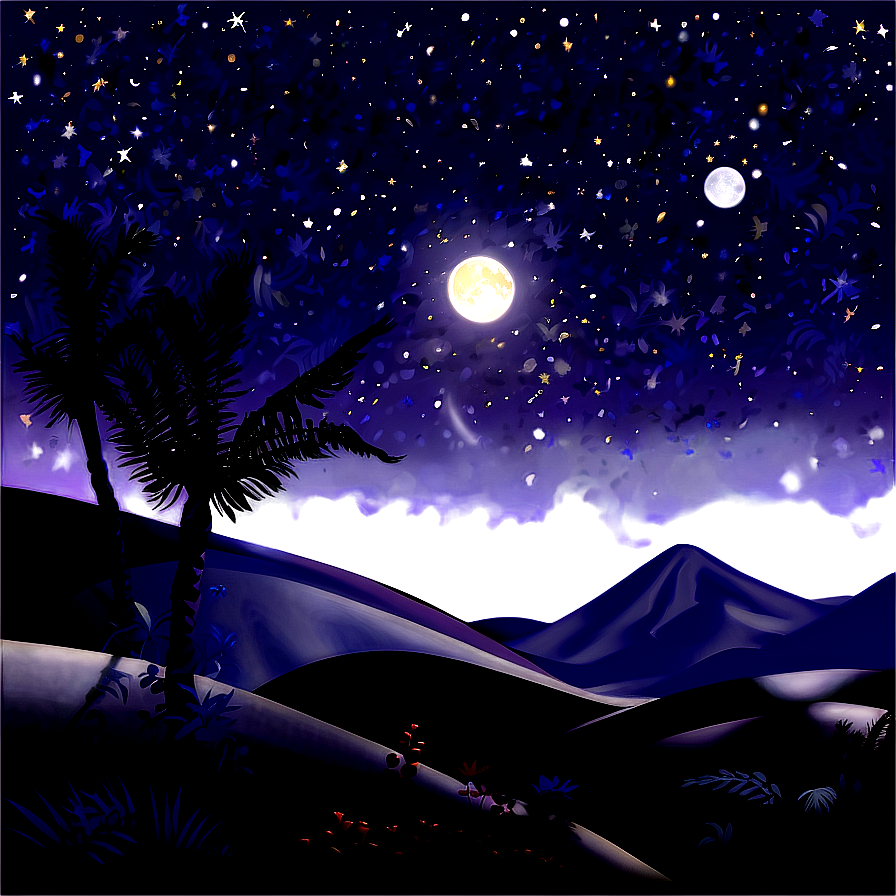 Starry Night Mirage Png 82