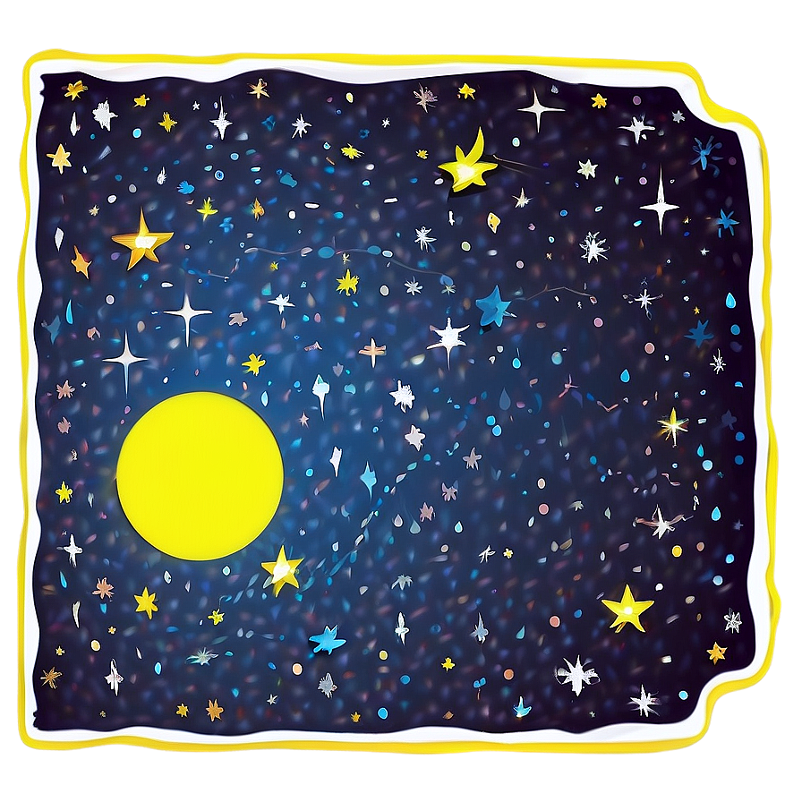 Starry Night Sky Border Png 65