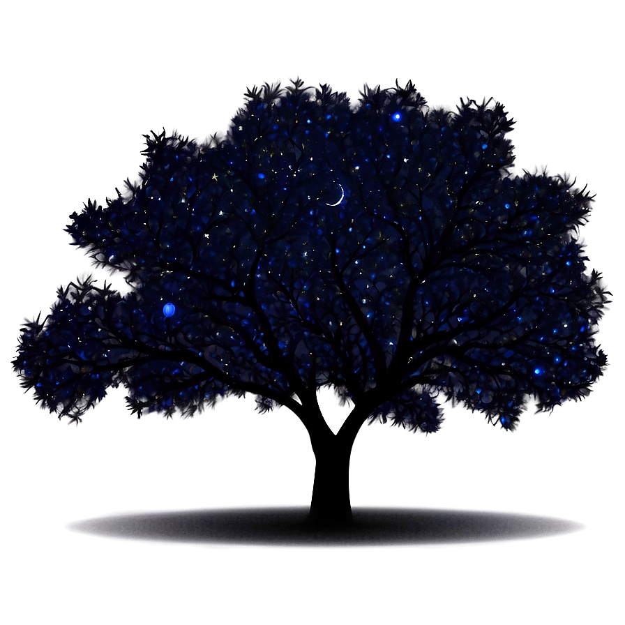 Starry Night Trees Png Sgk