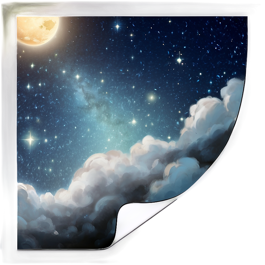 Starry Sky Landscape Png 71