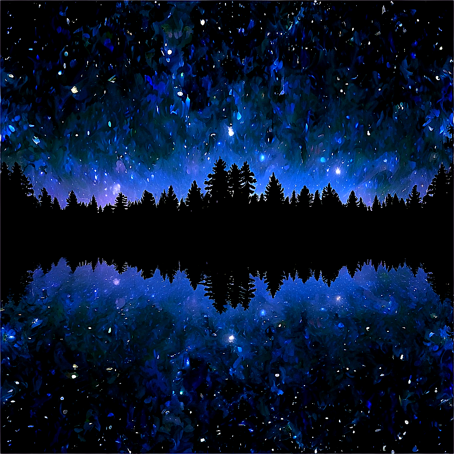 Starry Sky Over Forest Png 2