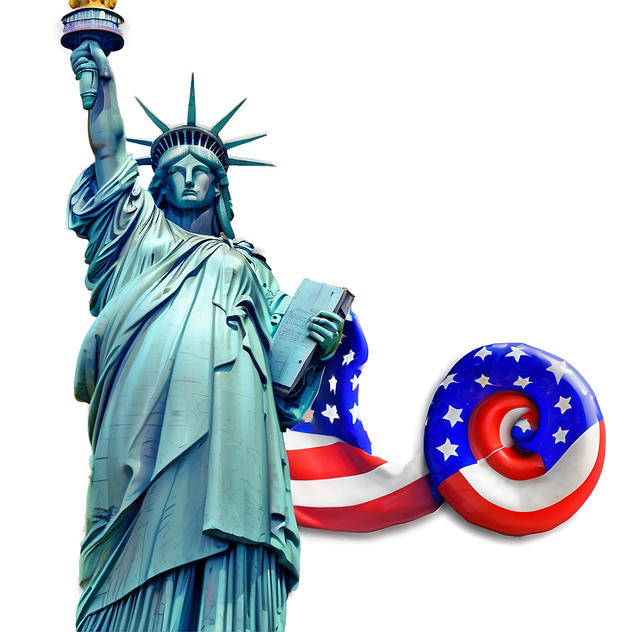 Statue Of Liberty On 4th Of July Png Wda50