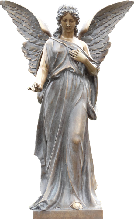 Statueof Angelwith Spread Wings