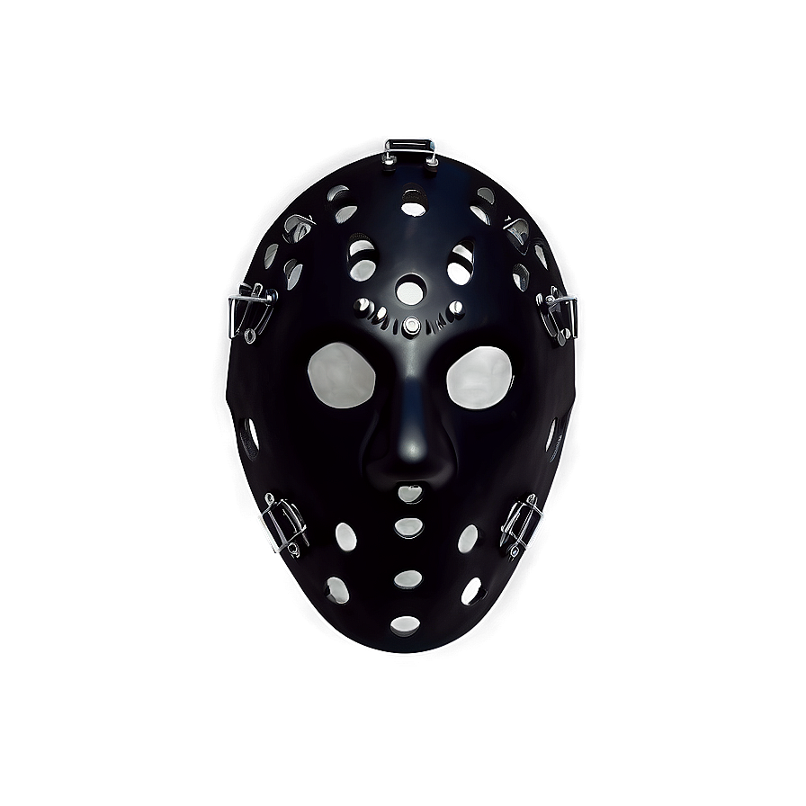 Stealth Black Hockey Mask Png Gwd79