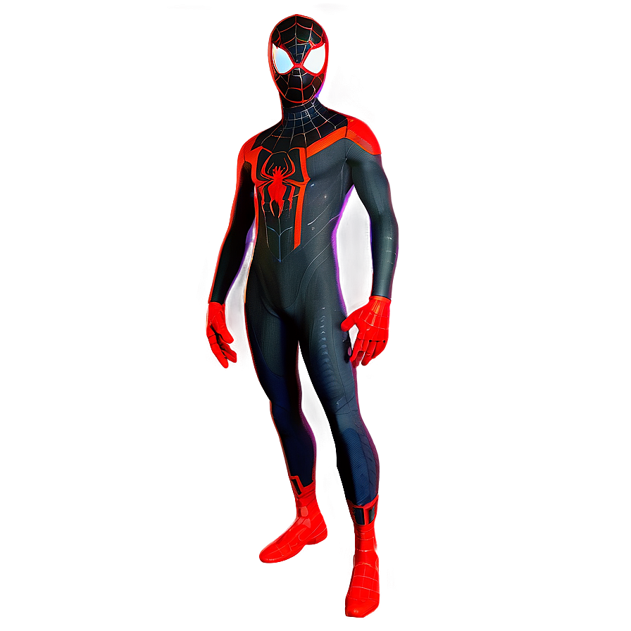 Stealth Suit Miles Morales PNG 05032024 PNG with transparent background