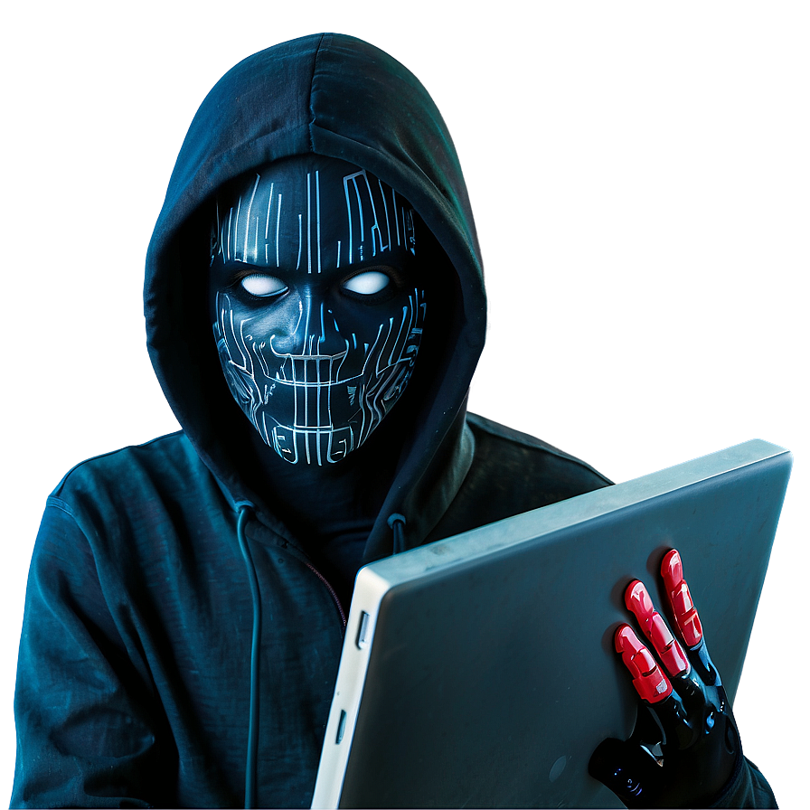 Stealthy Hacker Figure PNG 06112024 PNG with transparent background
