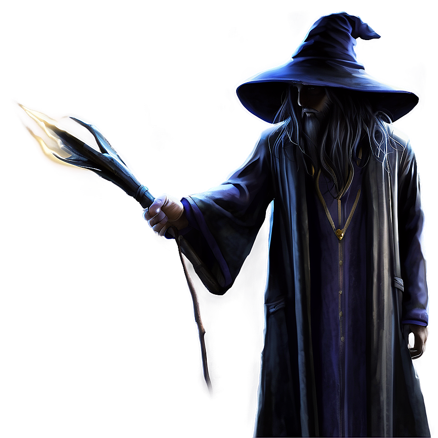 Stealthy Wizard In Shadows Png Jdi85