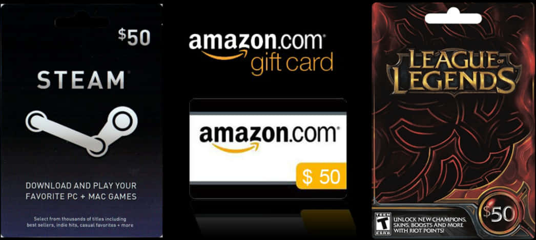 Steam Amazon Lo L Gift Cards50 Dollars PNG with transparent background