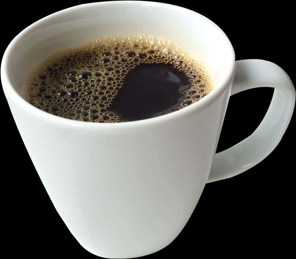 Steaming Coffee Cup Black Background