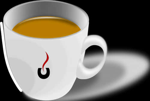 Steaming Coffee Cup Graphic