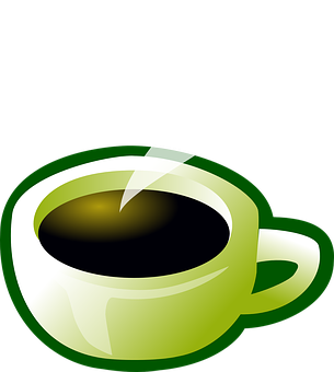 Steaming Coffee Cup Graphic