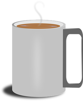 Steaming Coffee Mug Graphic