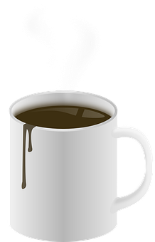 Steaming Coffee Mug Graphic