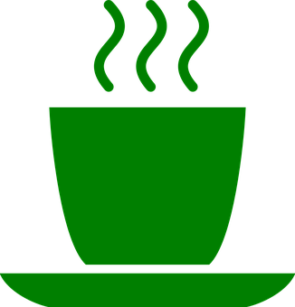 Steaming Green Mug Icon