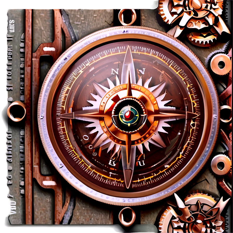 Steampunk Compass Png 05042024