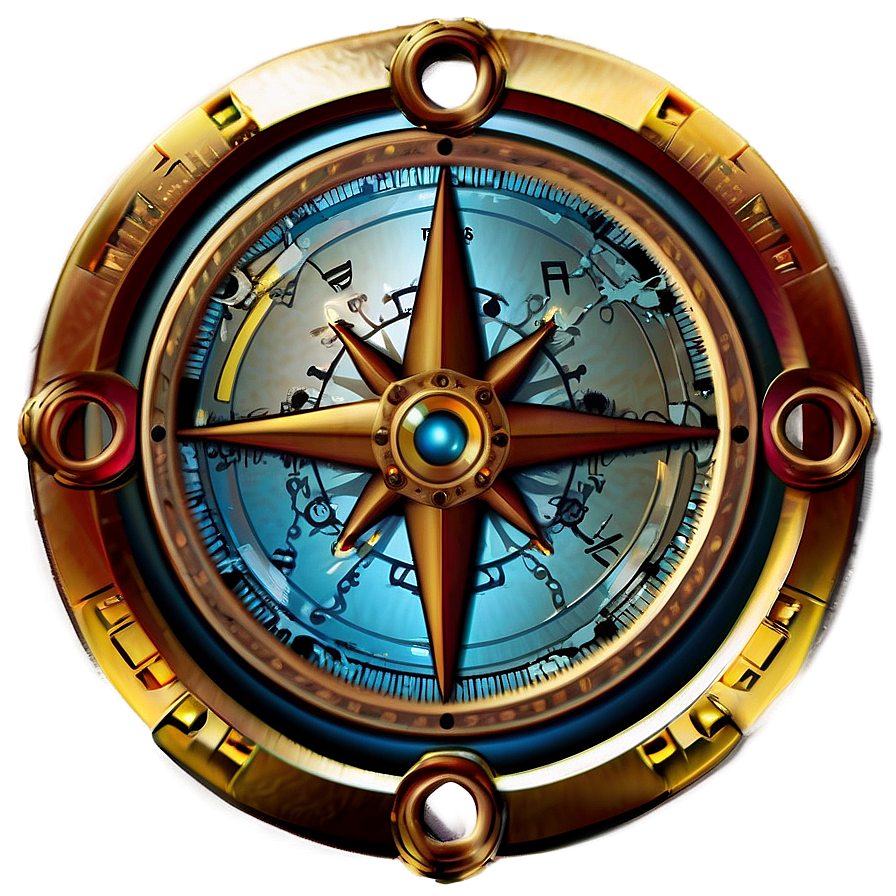 Steampunk Compass Rose Png Big63