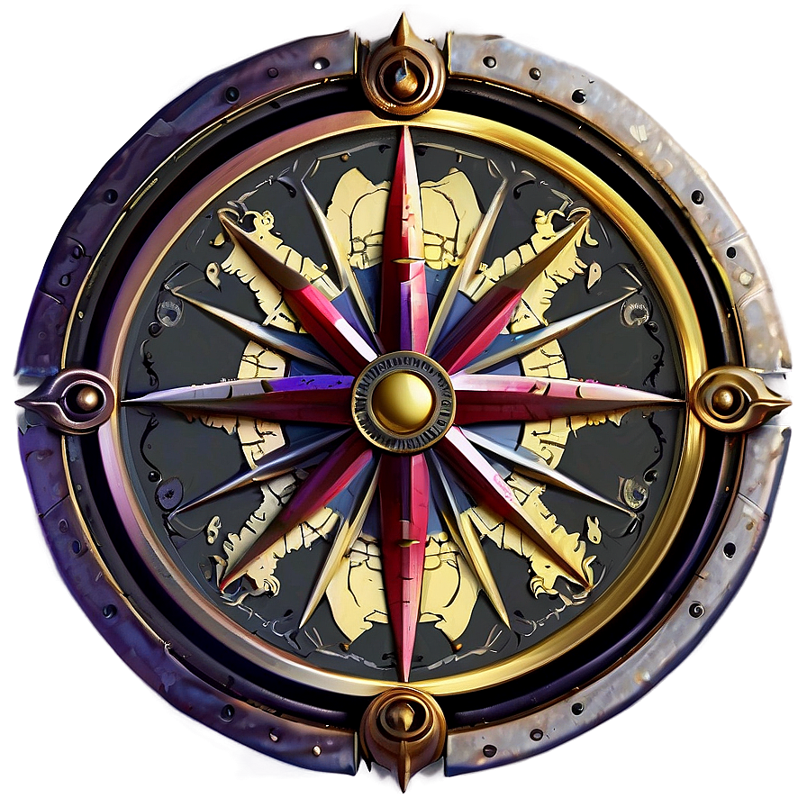 Steampunk Compass Rose Png Lug