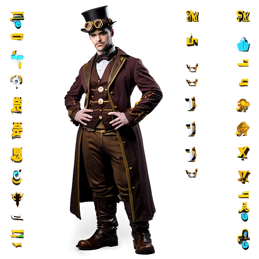 Steampunk Costume PNG 06242024 PNG with transparent background