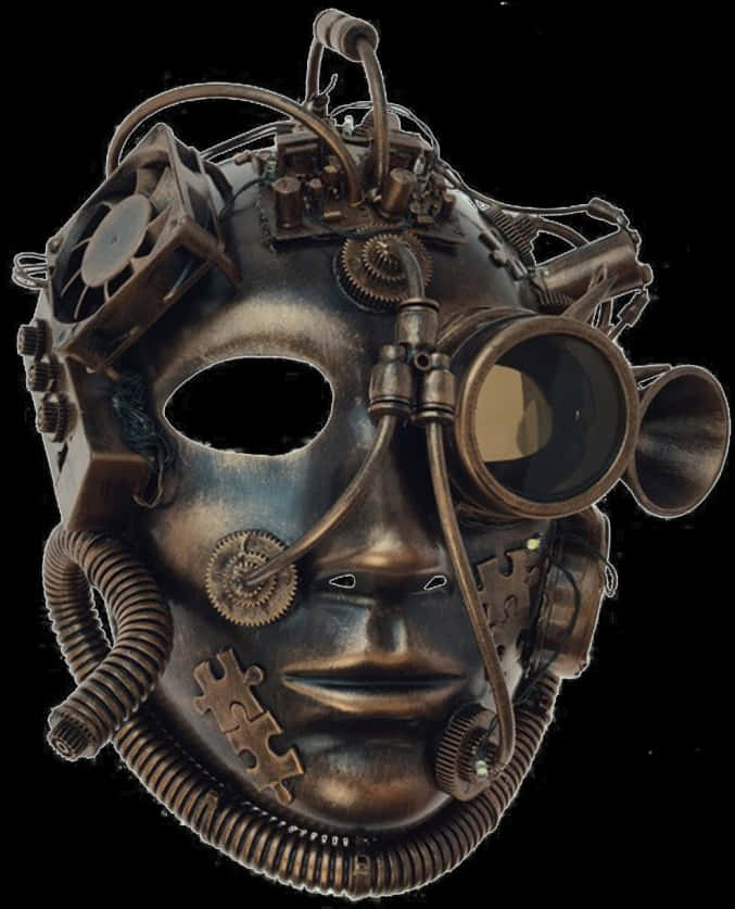 Steampunk Gas Mask Artwork