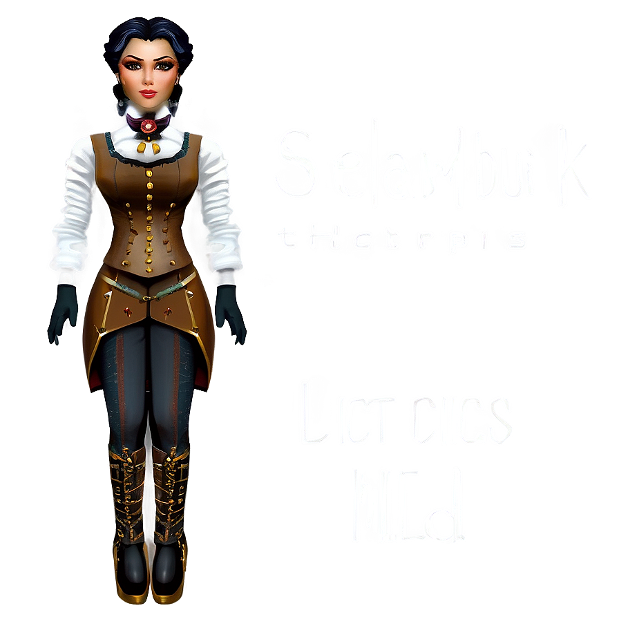 Steampunk Gear Doll Png 06112024