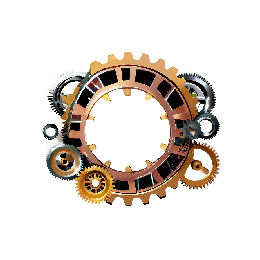 Steampunk Gear Wreath Png 73