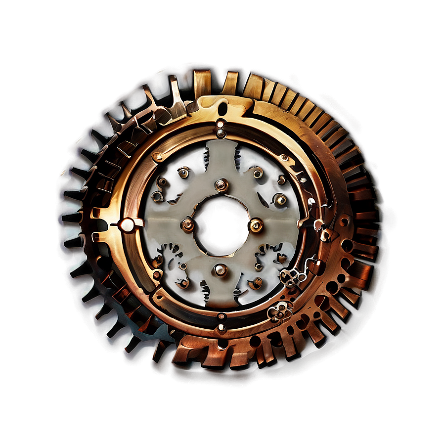 Steampunk Gear Wreath Png 96