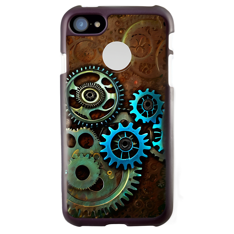 Steampunk Gears Phone Case PNG sgf27 PNG with transparent background