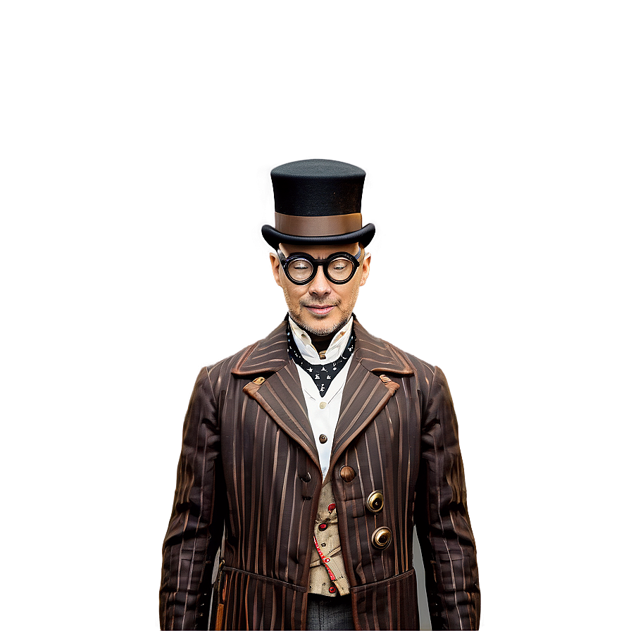 Steampunk Inventor Portrait Png 06232024