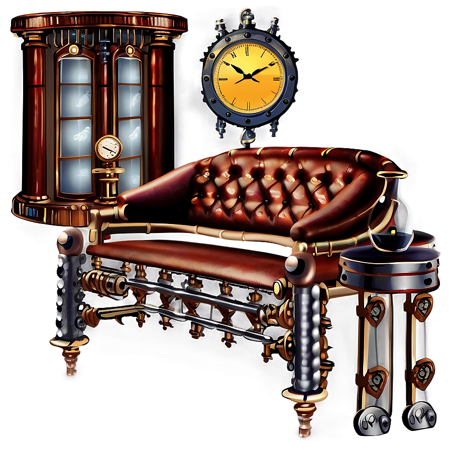 Steampunk Living Room Elements Png 87