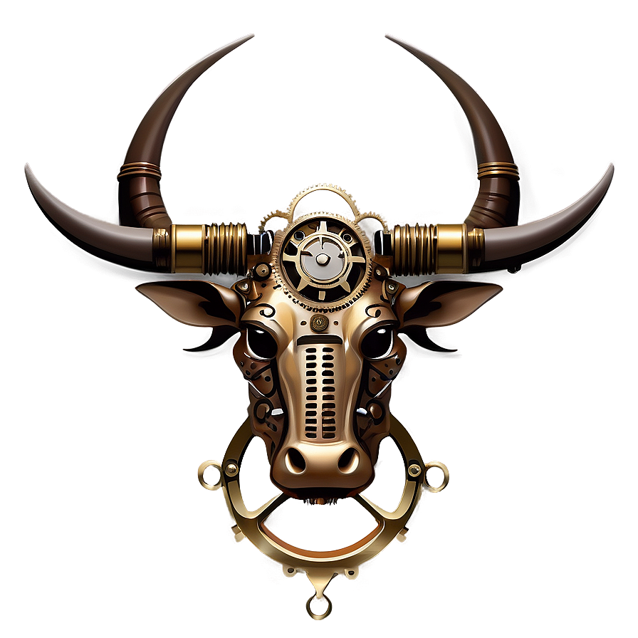 Steampunk Ox Design Png 06242024