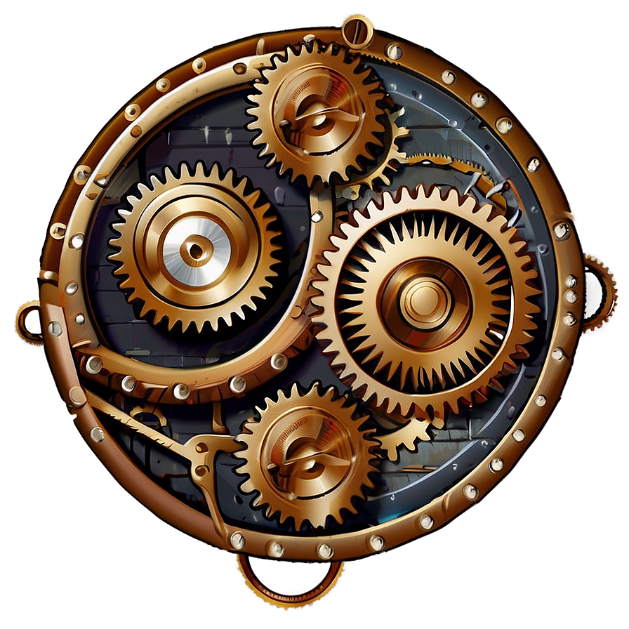 Steampunk Pattern Design Png Tiq96