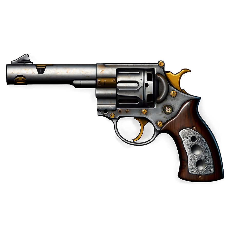 Steampunk Revolver Concept Png 84