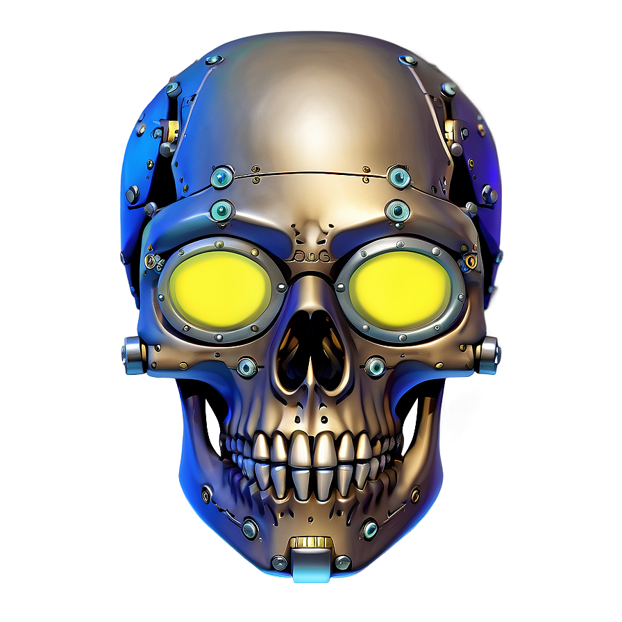 Steampunk Skull Face Design Png Jbp2