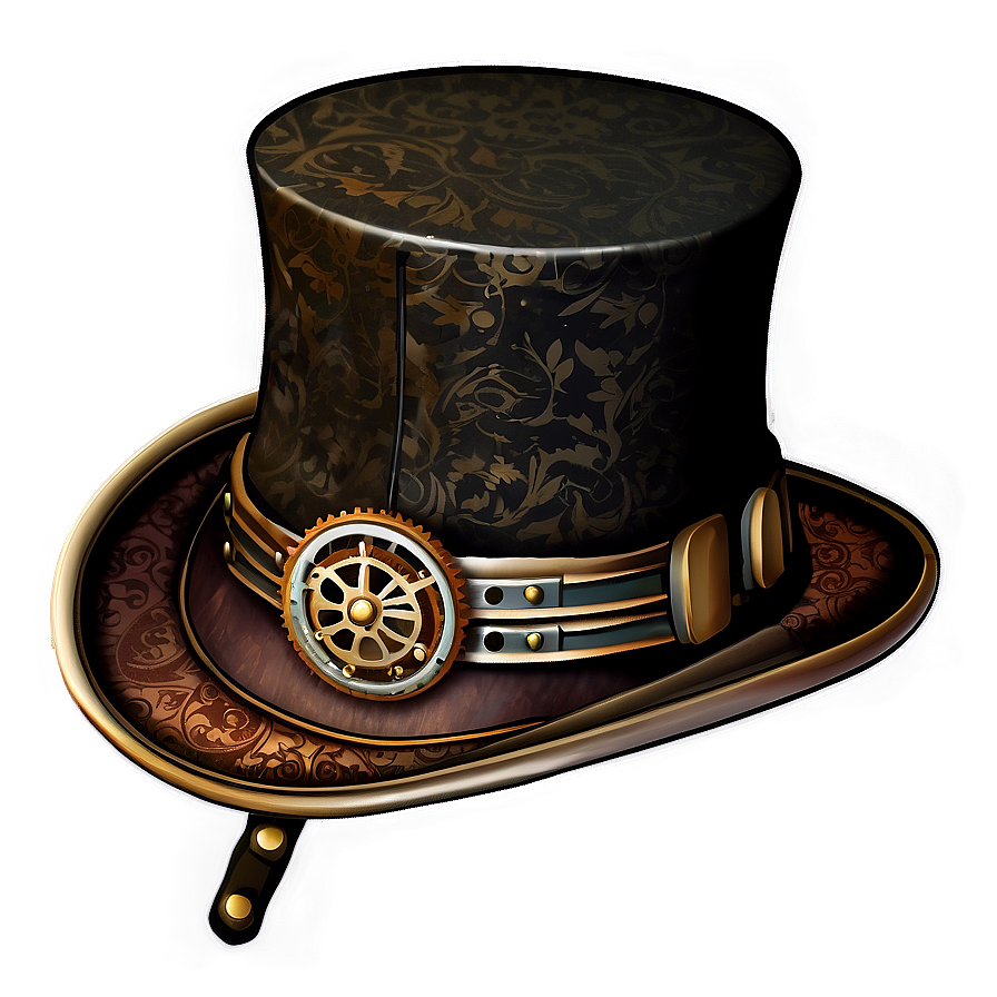 Steampunk Top Hat PNG 05042024 PNG with transparent background