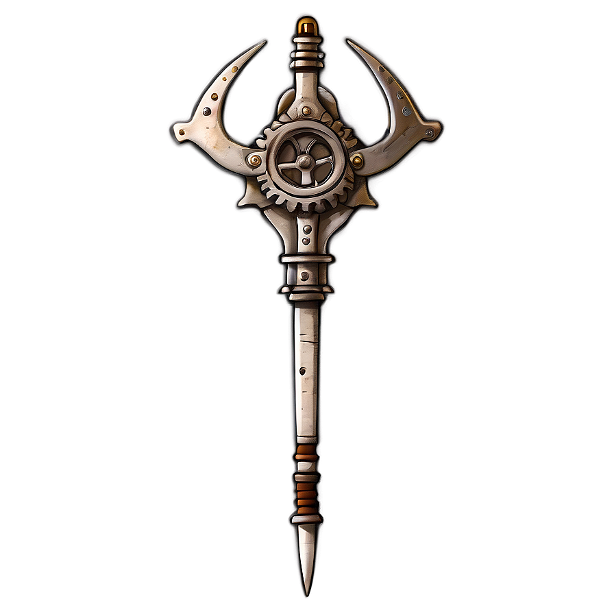 Steampunk Trident Png 05252024