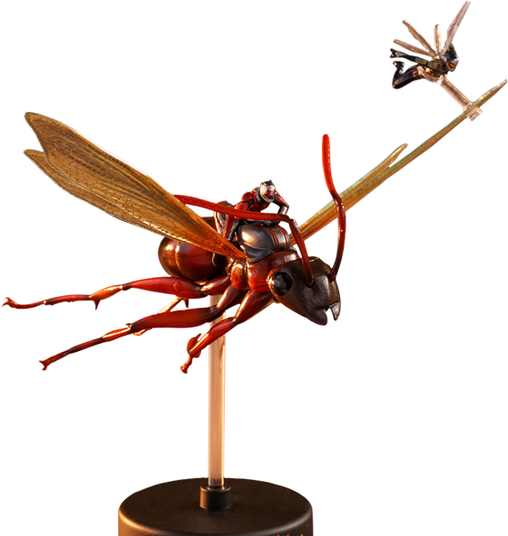 Steampunk Wasp Sculpture PNG with transparent background