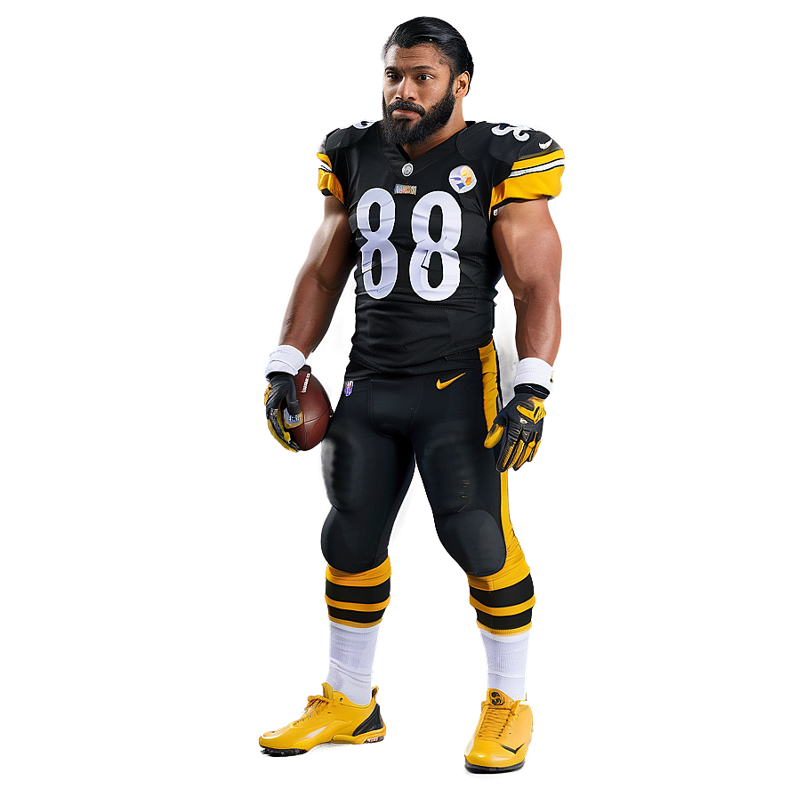 Steelers Football Player PNG 05212024 PNG with transparent background