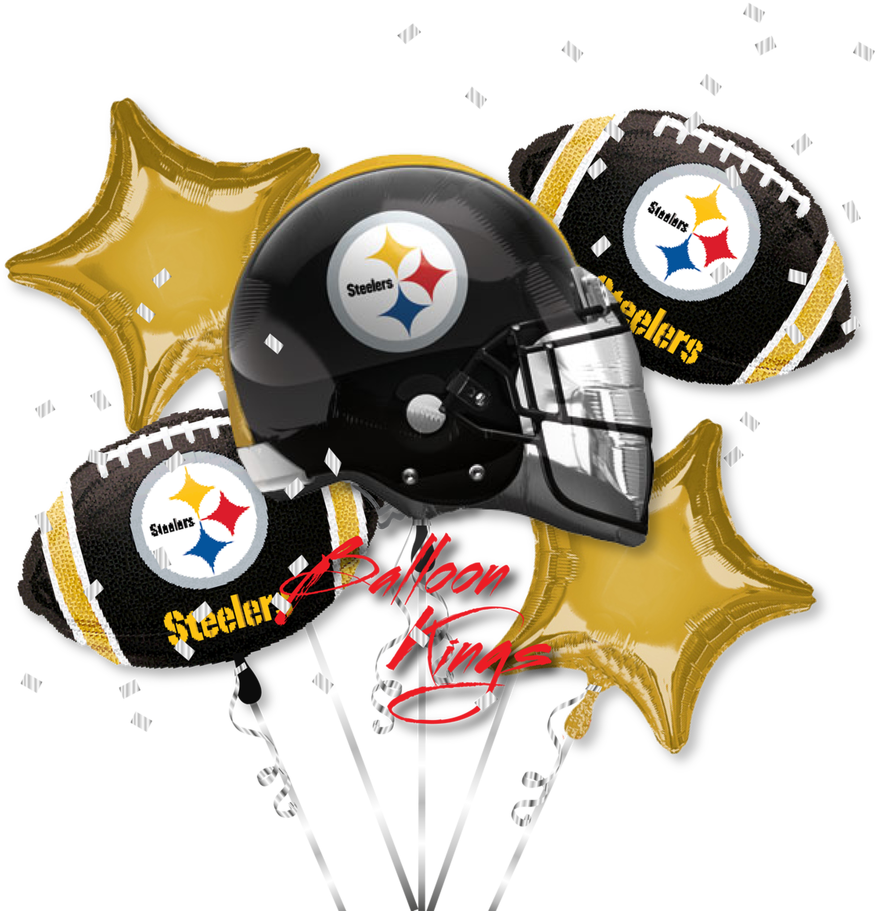 Steelers Themed Balloon Bouquet