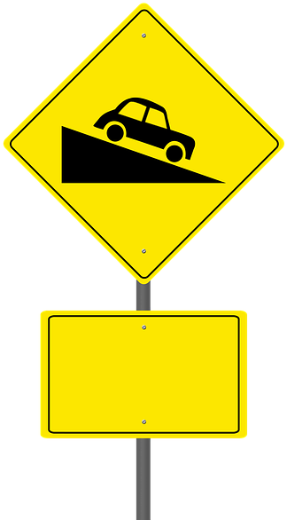 Steep Incline Road Sign