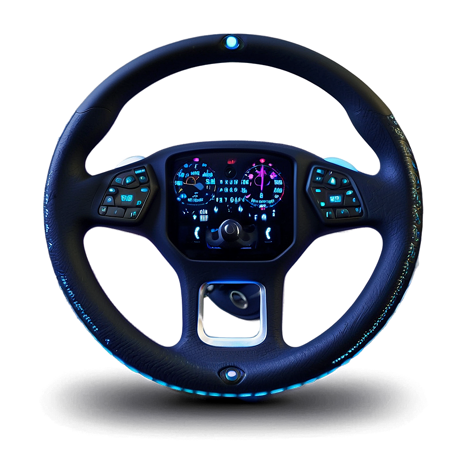 Steering Wheel With Led Display Png Rid96