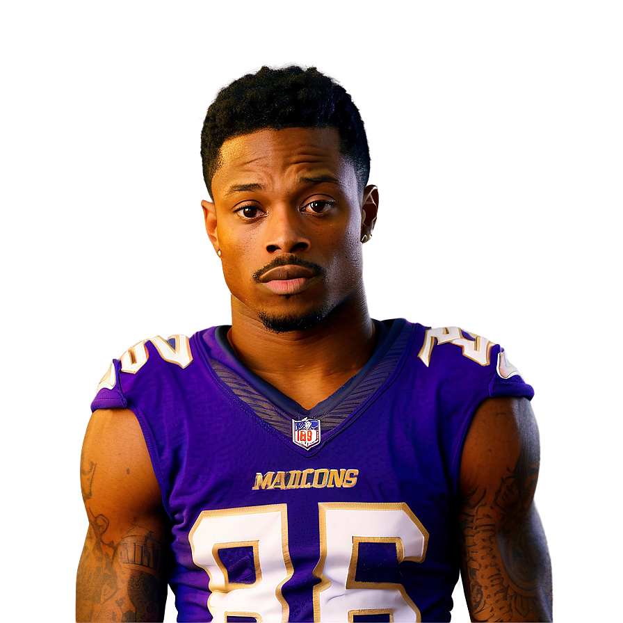 Stefon Diggs Intense Game Face Png 49