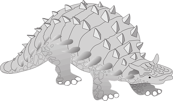 Stegosaurus Vector Illustration PNG with transparent background