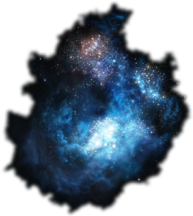 Stellar Nebula Cluster.png PNG with transparent background