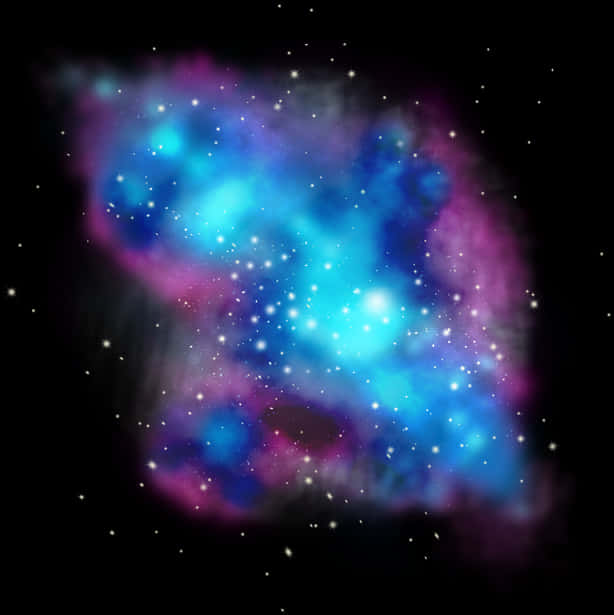 Stellar Nebula Galaxy PNG with transparent background