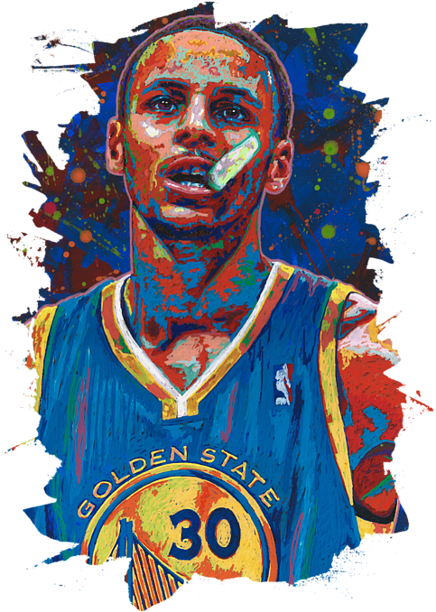 Paintings Of Stephen Curry, HD Png Download PNG image with a transparent background, free high-resolution download