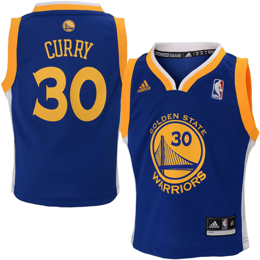 Steph Curry - Golden State Warriors Jersey Design PNG image with a transparent background, free high-resolution download