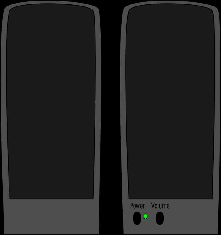 Stereo Speakers Illustration