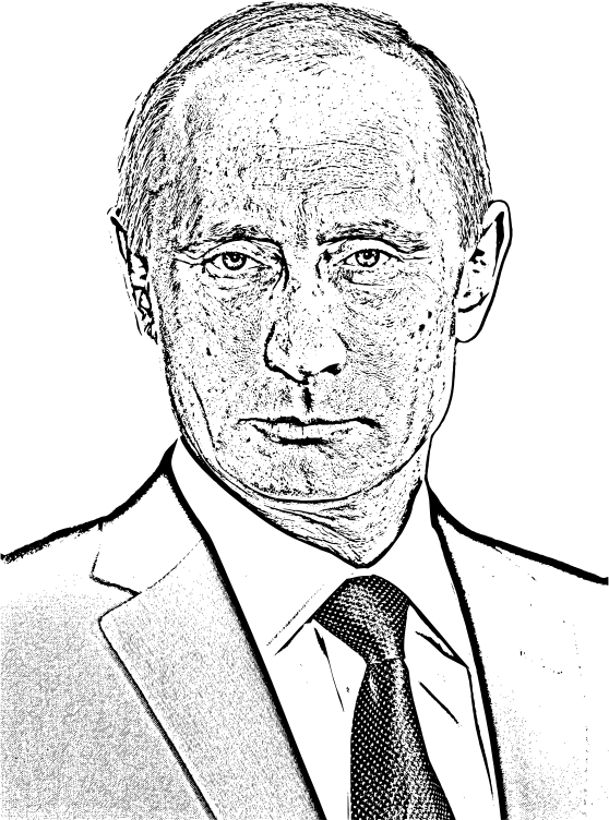 President Of Russia Drawing Politician Line Art - Russia Drawing PNG with transparent background