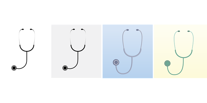 Stethoscope Vector Set PNG image with a transparent background, free high-resolution download