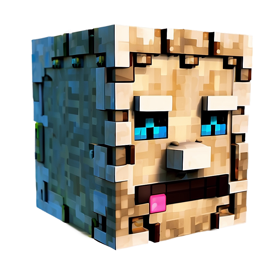 Steve Minecraft Exploration Head Png 06282024